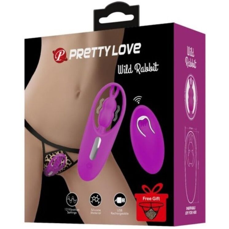 PRETTY LOVE - VILDSTIMULATOR TIL TRUSSER MED FJERNBETJENING LILAC