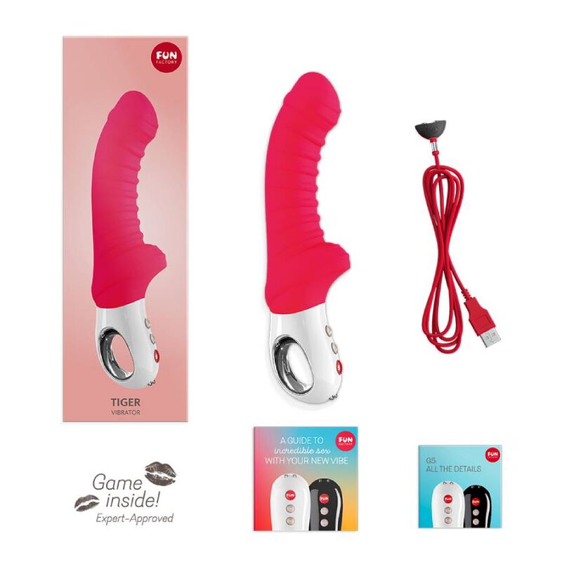FUN FACTORY - TIGER G5 VIBRATOR INDIA RØD