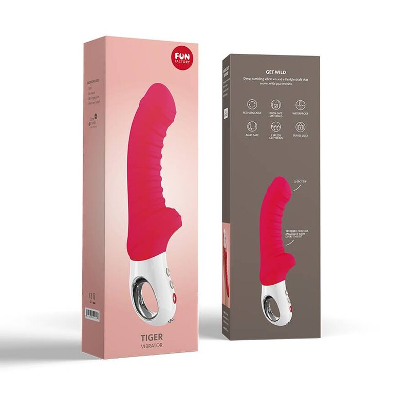 FUN FACTORY - TIGER G5 VIBRATOR INDIA RØD