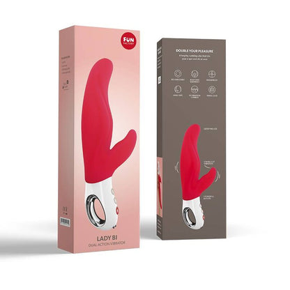 FUN FACTORY - LADY BI DUAL VIBRATOR INDIA RØD