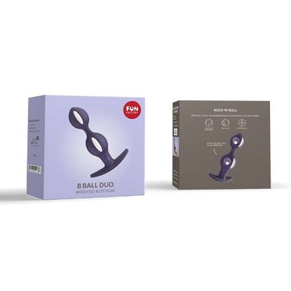 SJOV FABRIKK - B KUGLER DUO HVID/MØRKE VIOLET