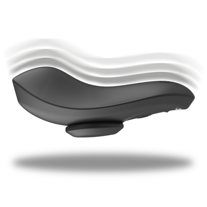 SORT&amp;SØLV - PRESTON GENOPLADELIG SILIKONE VIBRATOR TRUSSE SORT