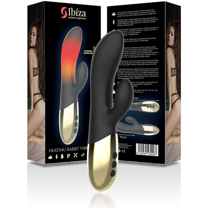 IBIZA - VIBRATEUR LAPIN CHAUFFANT