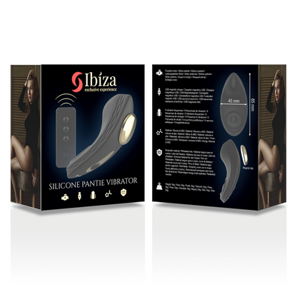 IBIZA - VIBRATEUR CULOTTE EN SILICONE AVEC TÉLÉCOMMANDE