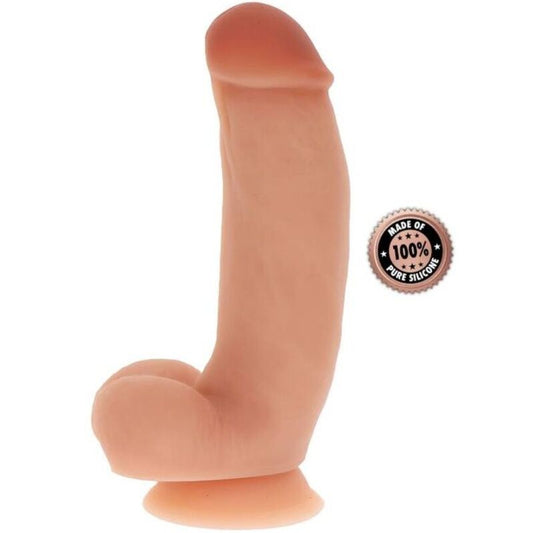 GET REAL - GODE EN SILICONE 18 CM AVEC COUILLES ET PEAU