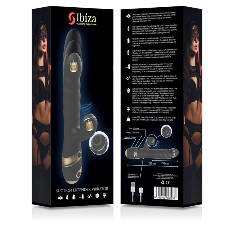 IBIZA - OP &amp; NED + VIBRATOR + KLITORIS SUGER