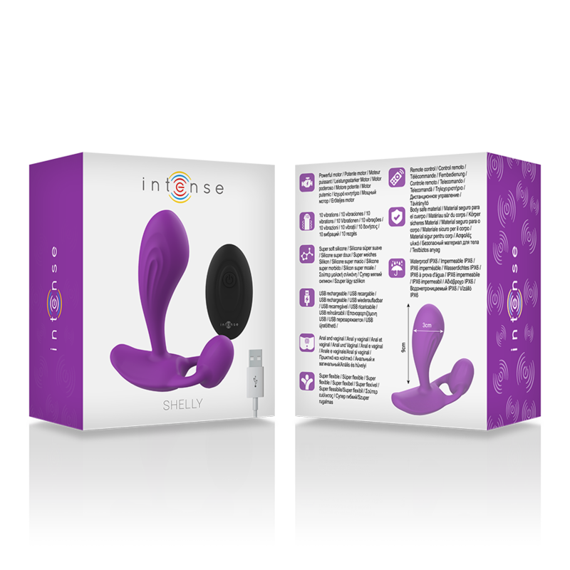 INTENSE - SHELLY PLUG ANAL TÉLÉCOMMANDE VIOLET