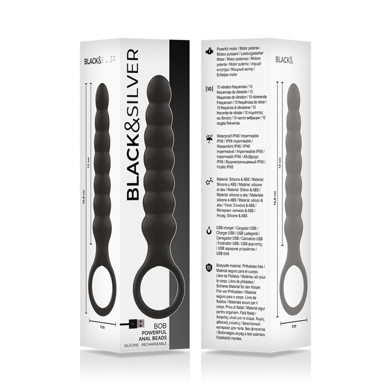BLACK&amp;SILVER - BOB KRAFTIG SILIKONE ANAL DILATOR