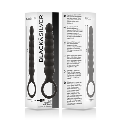BLACK&amp;SILVER - BOB KRAFTIG SILIKONE ANAL DILATOR