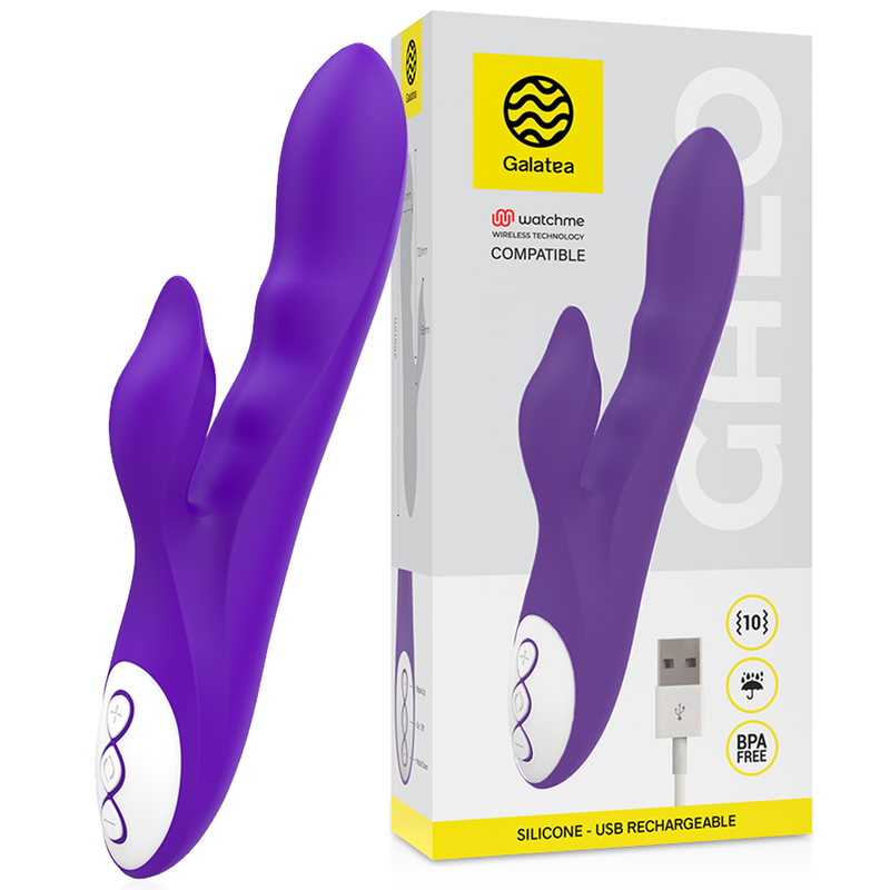 GALATEA - GALO LILAC VIBRATOR KOMPATIBEL MED WATCHME TRÅDLØS TEKNOLOGI