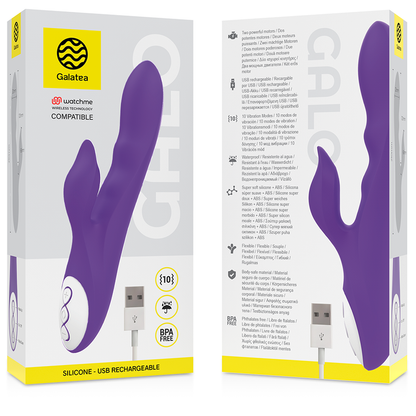 GALATEA - GALO LILAC VIBRATOR KOMPATIBEL MED WATCHME TRÅDLØS TEKNOLOGI