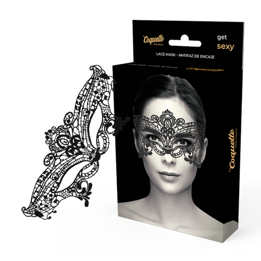COQUETTE CHIC DESIRE - LACE MASK SORT