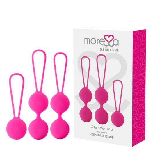 MORESSA - OSIAN SET PREMIUM SILIKONE PINK (Osian One - 51 g | Osian Two - 101 g | Osian Three 85 g)