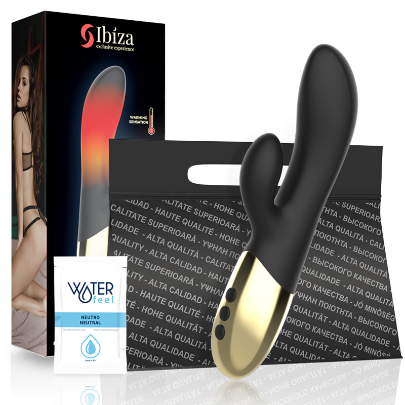 IBIZA - VIBRATEUR LAPIN CHAUFFANT