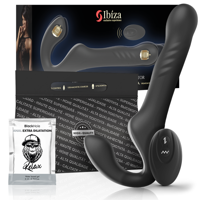 IBIZA - FJERNBETJENING STROPLØS VIBRATOR OP &amp; NED