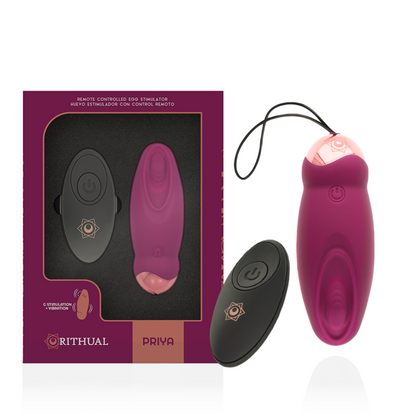 RITHUAL - ŒUF PRIYA TÉLÉCOMMANDÉ POINT G + VIBRATION