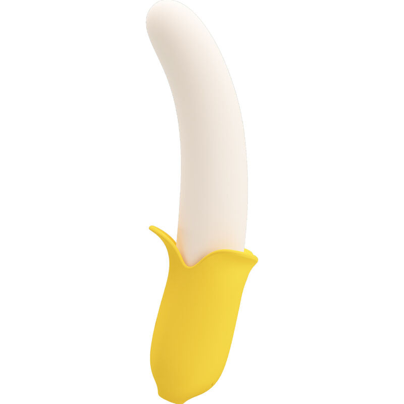 PRETTY LOVE - BANANA GEEK SUPER POWER 7 VIBRATIONER OP&amp;NED SILIKONE SORT