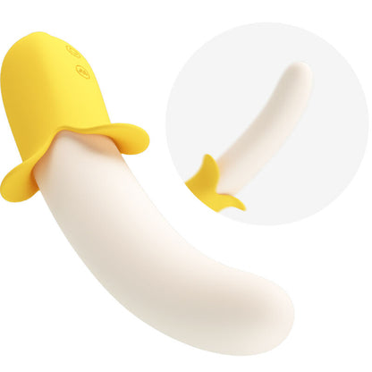 PRETTY LOVE - BANANA GEEK SUPER POWER 7 VIBRATIONER OP&amp;NED SILIKONE SORT