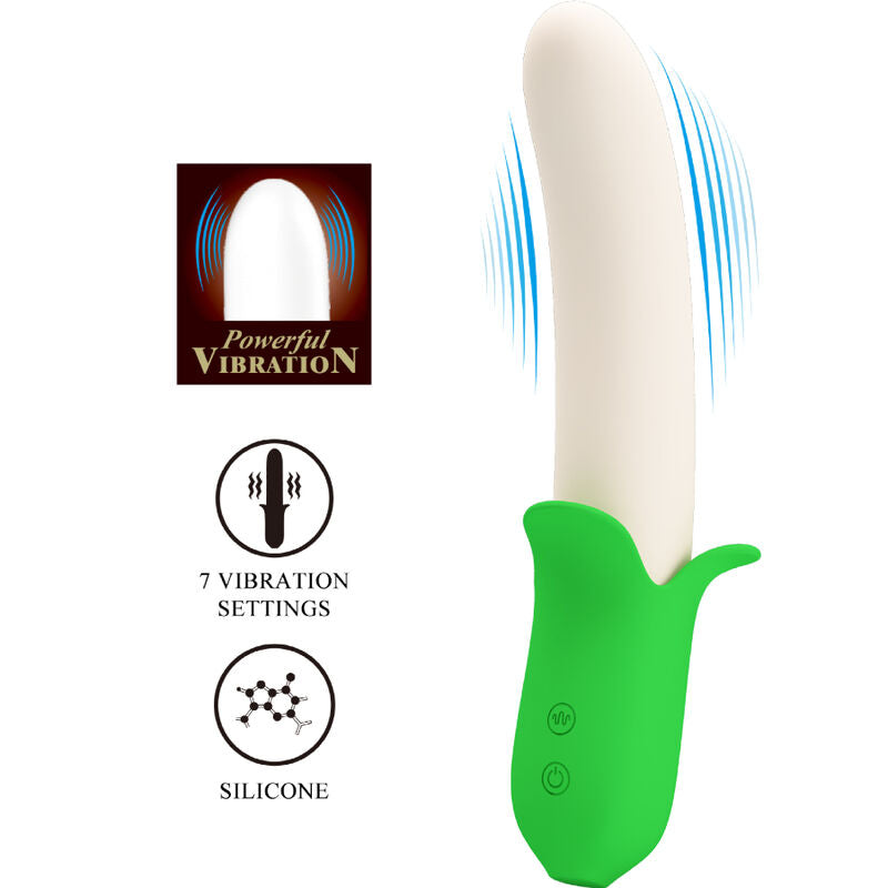 PRETTY LOVE - BANAN KNIGHT SUPER POWER 7 SILIKONE VIBRATIONER