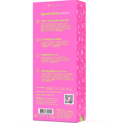 B SWISH - BGOOD INFINITE DELUXE GENOPLADELIG VIBRATOR PINK SILIKONE
