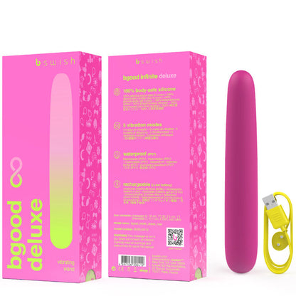 B SWISH - BGOOD INFINITE DELUXE GENOPLADELIG VIBRATOR PINK SILIKONE