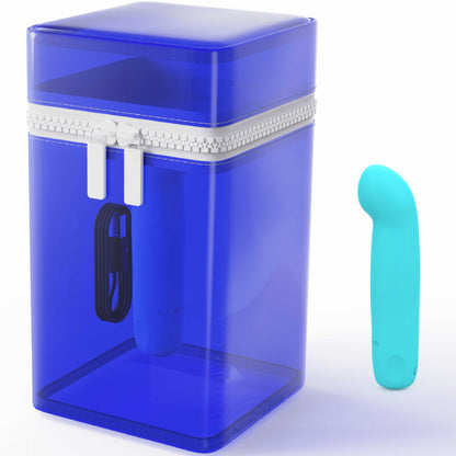 B SWISH - BCUTE CURVE INFINITE CLASSIC ÉDITION LIMITÉE VIBRATEUR RECHARGEABLE EN SILICONE BLEU