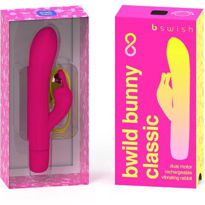 B SWISH - BWILD BUNNY UENDELIG KLASSISK GENOPLADELIG VIBRATOR PINK SILIKONE