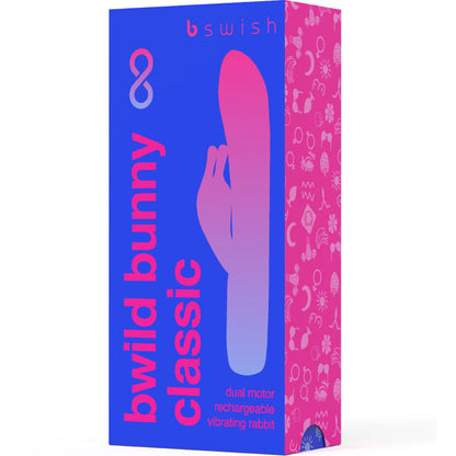 B SWISH - BWILD BUNNY UENDELIG KLASSISK GENOPLADELIG VIBRATOR BLÅ SILIKONE
