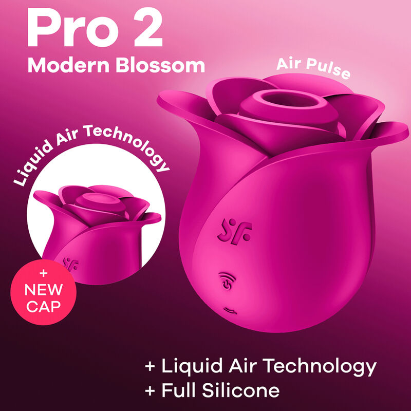 TILFREDSHEDENDE - AIR PULSE PRO 2 MODERNE BLOSSOM VIBRATOR