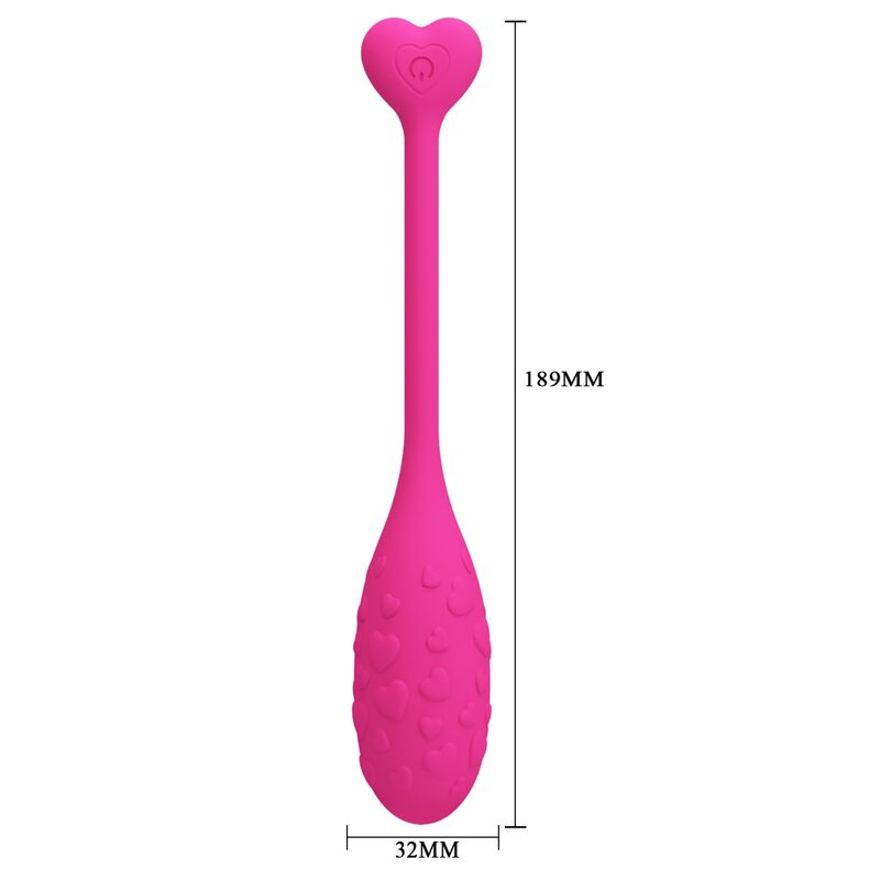 PRETTY LOVE - ŒUF VIBRANT PINK FISHER CONTRÔLÉ PAR APPLICATION