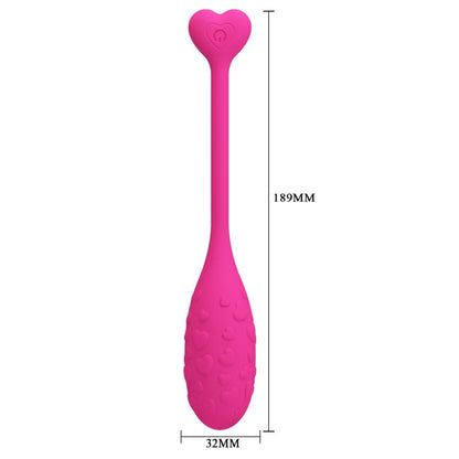 PRETTY LOVE - ŒUF VIBRANT PINK FISHER CONTRÔLÉ PAR APPLICATION