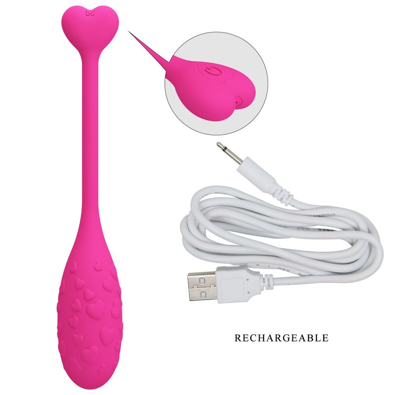 PRETTY LOVE - ŒUF VIBRANT PINK FISHER CONTRÔLÉ PAR APPLICATION
