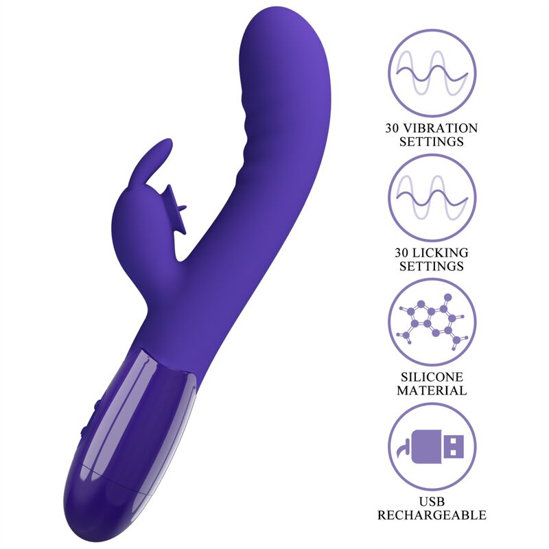PRETTY LOVE - VIBRATEUR LAPIN VIOLET CERBERUS YOUTH