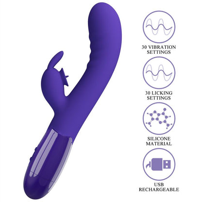 PRETTY LOVE - VIBRATEUR LAPIN VIOLET CERBERUS YOUTH