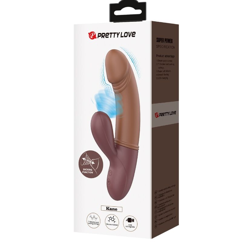 PRETTY LOVE - Vibromasseur et suceur point G Kane
