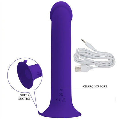 PRETTY LOVE - DILDO VIBRANT MURRAY YOUTH ET VIOLETTE RECHARGEABLE