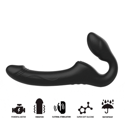 IBIZA - STRAPLESS VIBRATOR WITH REMOTE CONTROL PUSH BUTTON