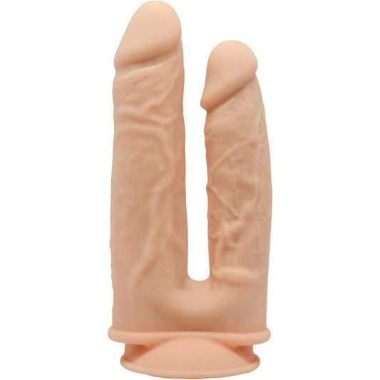 SILEXD - MODEL 1 REALISTISK PENIS DOBLE PENETRACION PREMIUM SILEXPAN SILIKONE 17,5 / 19,5 CM