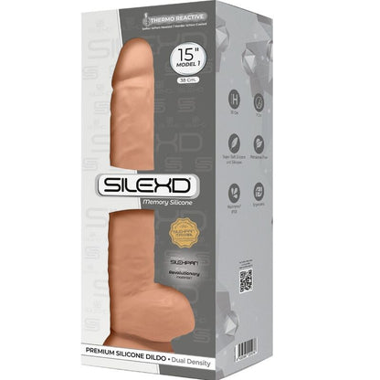 SILEXD - MODEL 1 REALISTISK PENIS PREMIUM SILEXPAN SILIKONE 38 CM