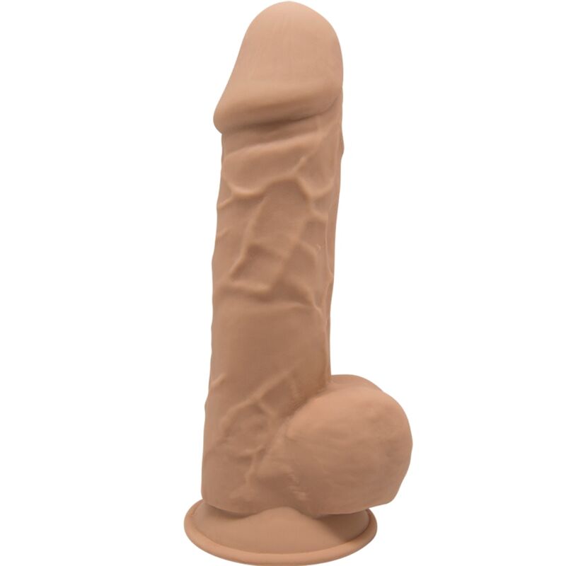 SILEXD - MODEL 1 REALISTISK PENIS PREMIUM SILEXPAN SILIKONEKARAMEL 21,5 CM