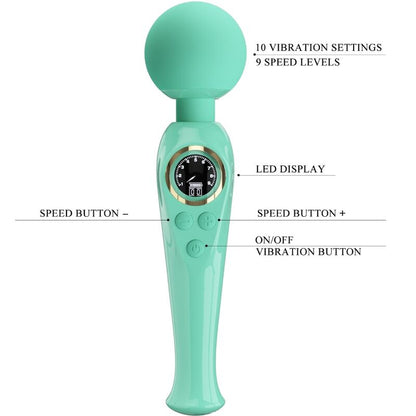 PRETTY LOVE - VIBRATEUR SKYLER GREEN WAND