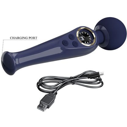 PRETTY LOVE - SKYLER VIBRATEUR WAND BLEU