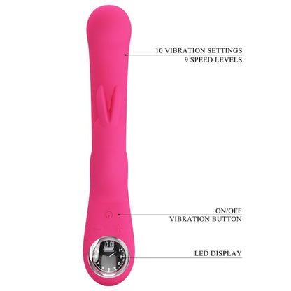 PRETTY LOVE - VIBRATEUR LAMAR RABBIT ET POINT G ROSE