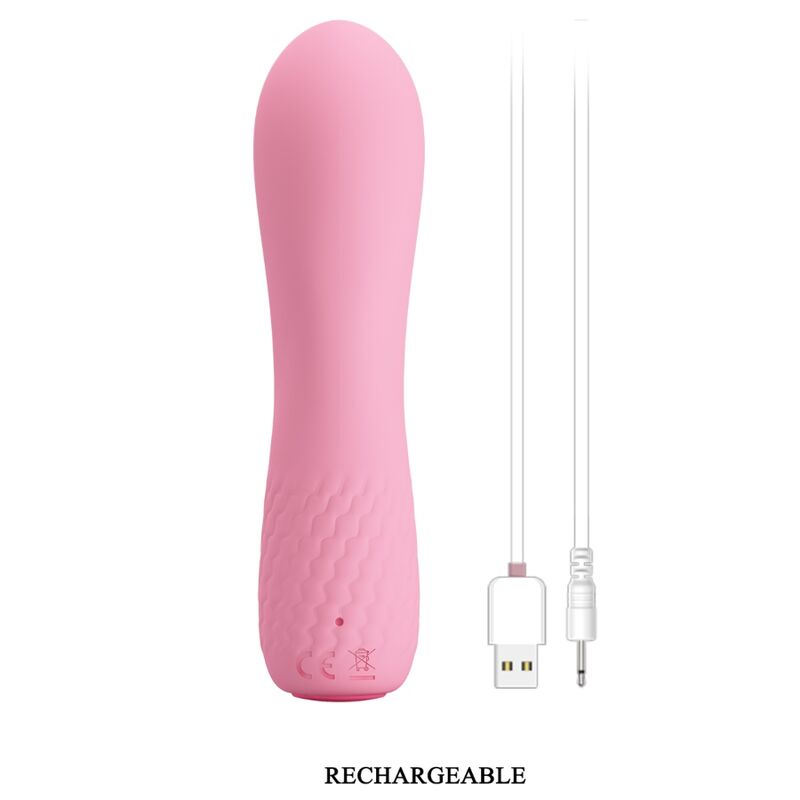 PRETTY LOVE - ALICE PINK GENOPLADELIG VIBRATOR