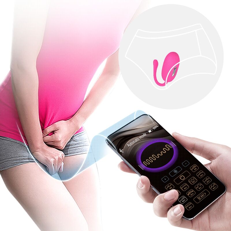 PRETTY LOVE - ŒUF VIBRANT RECHARGEABLE DOREEN MAGENTA TÉLÉCOMMANDE