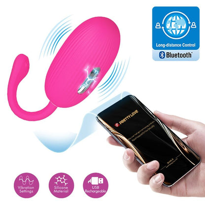 PRETTY LOVE - ŒUF VIBRANT RECHARGEABLE DOREEN MAGENTA TÉLÉCOMMANDE