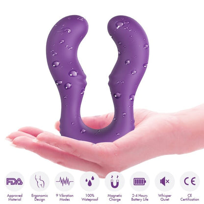ARMONY - SERAPH VIBRATOR DOBBELT FJERNBETJENING LILLA