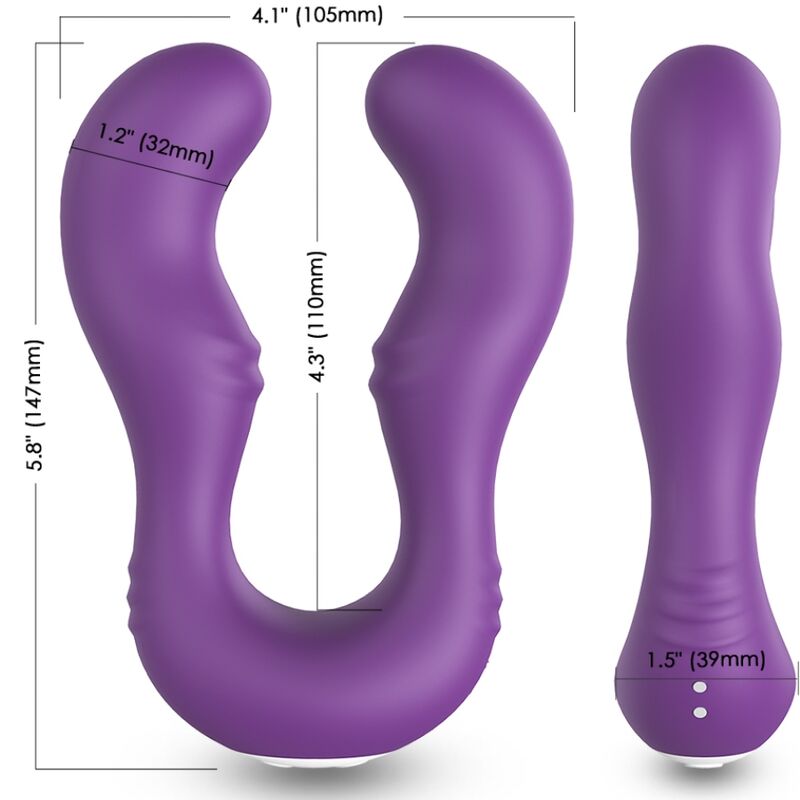 ARMONY - SERAPH VIBRATOR DOBBELT FJERNBETJENING LILLA