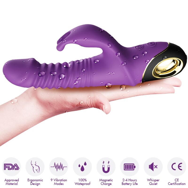 ARMONY - ZING DILDO VIBRATOR KANIN LILLA