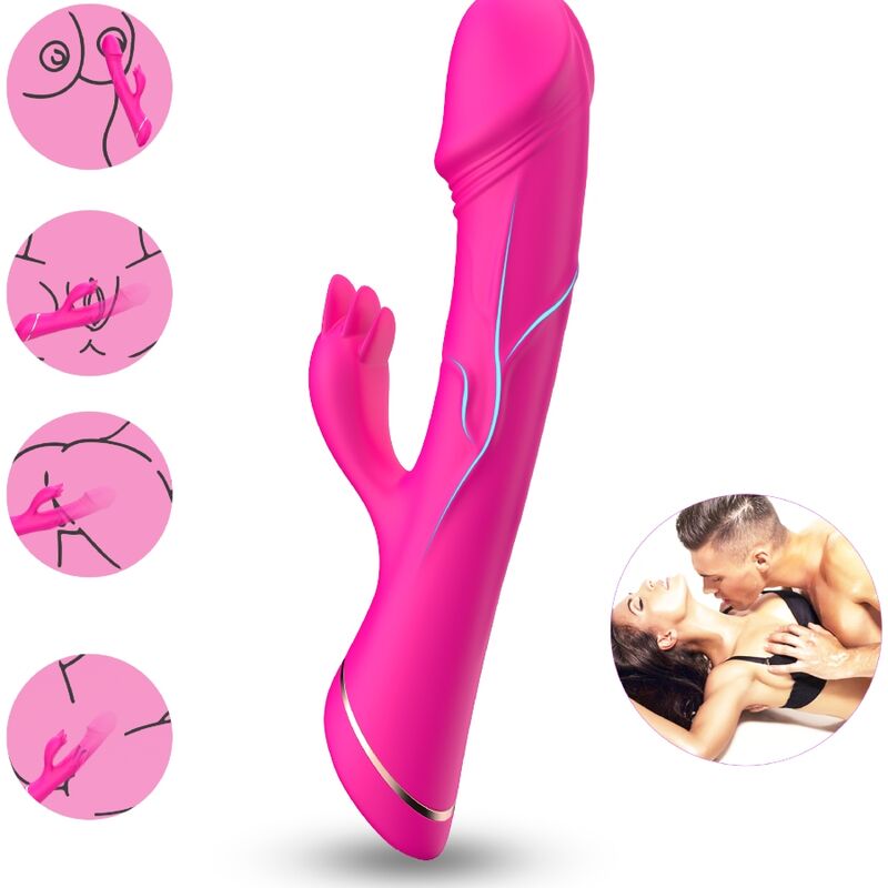 ARMONY - DILDO VIBRATOR KANIN SILIKONE FUCHSIA